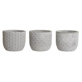 Macetero DKD Home Decor Gris 14 x 12 x 14 cm (6 Unidades) Precio: 20.50000029. SKU: B1B8HARNBT