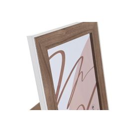 Marco Foto 20X25 Alpino DKD Home Decor Blanco Marron 1.5 x 32.5 x 27.5 cm (6 Unidades)