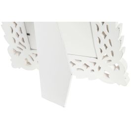 Marco Foto 15X20 Shabby DKD Home Decor Blanco 2 x 32 x 27 cm (6 Unidades)