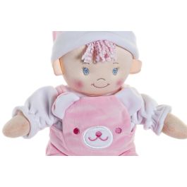 Peluche Baby DKD Home Decor Rosa Azul 18 x 30 x 22 cm (6 Unidades)