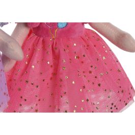 Muñeca Kids DKD Home Decor Fucsia Lila 10 x 30 x 20 cm (6 Unidades)