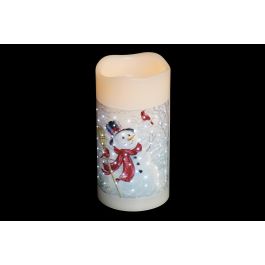 Decoracion Luminosa Navidad Tradicional DKD Home Decor Blanco Multicolor 7.5 x 15 x 7.5 cm (6 Unidades)