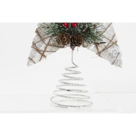 Decoracion Navidad Alpina DKD Home Decor Marron Blanco 5 x 30 x 25 cm (6 Unidades)