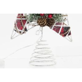 Estrella Navidad Alpina DKD Home Decor Natural Blanco 5 x 30 x 25 cm (6 Unidades)