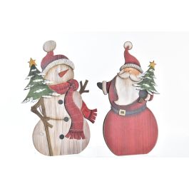 Decoracion Navidad Tradicional DKD Home Decor Natural Rojo 2.5 x 46.5 x 32 cm (6 Unidades)