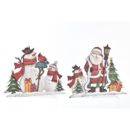Decoracion Navidad Tradicional DKD Home Decor Rojo Verde 2.5 x 31 x 40 cm (6 Unidades)