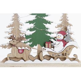 Decoracion Navidad Alpina DKD Home Decor Verde Rojo 5 x 16 x 20 cm (6 Unidades)
