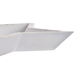 Bandeja Vaciabolsillos Navidad Moderna DKD Home Decor Blanco 23.5 x 3 x 23.5 cm (6 Unidades)