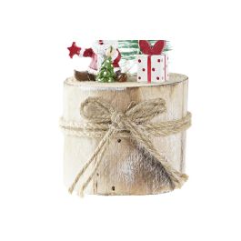 Figura Navidad Alpina DKD Home Decor Verde Marron 7 x 15 x 7 cm (6 Unidades)