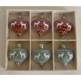Decoracion Colgante Navidad Tradicional DKD Home Decor Verde Rojo 13 x 2 x 14 cm Set de 6 (6 Unidades) Precio: 48.94999945. SKU: B15HGZSL3Z
