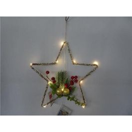 Decoracion Luminosa Navidad Tradicional DKD Home Decor Verde Dorado 1 x 30 x 30 cm (6 Unidades) Precio: 49.7899996. SKU: B18BNBGXMM