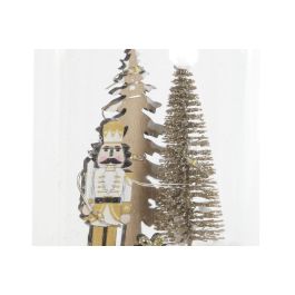 Decoracion Luminosa Navidad Alpina DKD Home Decor Natural 9 x 15 x 9 cm (6 Unidades)