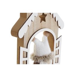 Decoracion Navidad Moderna DKD Home Decor Natural Blanco 2 x 20 x 15 cm (6 Unidades)