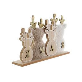 Decoracion Navidad Alpina DKD Home Decor Blanco Marron 6 x 15 x 34 cm (6 Unidades)