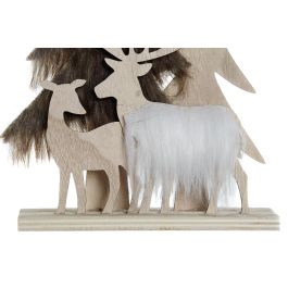 Decoracion Navidad Alpina DKD Home Decor Blanco Marron 6 x 23.5 x 16 cm (6 Unidades)