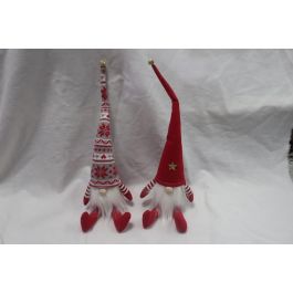 Figura Navidad Tradicional DKD Home Decor Rojo Blanco 10 x 40 x 10 cm (6 Unidades) Precio: 43.49999973. SKU: B1HTG742YB