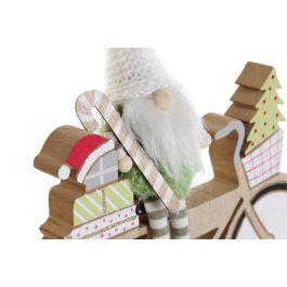Figura Navidad Fantasia DKD Home Decor Multicolor 2 x 21 x 21 cm (6 Unidades)