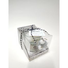 Vela Navidad Moderna DKD Home Decor Blanco 8.5 x 8.5 x 10.5 cm (6 Unidades) Precio: 23.94999948. SKU: B1839LDVXS