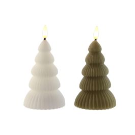 Vela Led Navidad Moderna DKD Home Decor Verde Blanco 8 x 15 x 8 cm (6 Unidades) Precio: 44.515900471900004. SKU: B1KDS5CJ8E