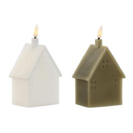 Vela Led Navidad Moderna DKD Home Decor Verde Blanco 8 x 15 x 8 cm (6 Unidades) Precio: 45.4839004356. SKU: B15VY7D2LS