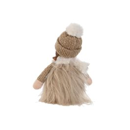 Figura Navidad Alpina DKD Home Decor Crema Beige 8 x 17 x 13 cm (6 Unidades)