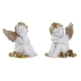 Figura Navidad Tradicional DKD Home Decor Blanco Dorado 7.5 x 10 x 8.5 cm (6 Unidades) Precio: 21.175000121. SKU: B12Z374NZ2