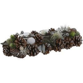 Portavela Navidad Alpina DKD Home Decor Verde Natural 15 x 9 x 38 cm (6 Unidades) Precio: 111.92500001209999. SKU: B17GVL2CXK