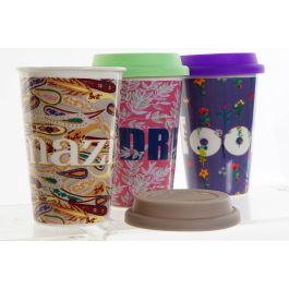 Mug  DKD Home Decor Multicolor 9.7 x 14 x 9.7 cm (6 Unidades)