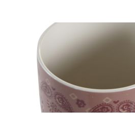 Mug Scandi DKD Home Decor Rosa Blanco 8.5 x 10 x 12 cm (6 Unidades)