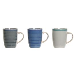 Mug Basicos DKD Home Decor Azul Azul Celeste 8.5 x 11 x 12.5 cm (6 Unidades) Precio: 11.2288. SKU: B1B6PMA2ME
