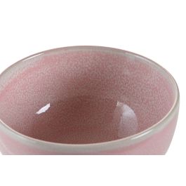 Bol Basicos DKD Home Decor Rosa 13.3 x 6.7 x 13.1 cm (6 Unidades)