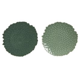 Plato Tropical DKD Home Decor Verde Verde Oscuro 26 x 3 x 26 cm (6 Unidades) Precio: 82.1468999758. SKU: B1H4R49VYB