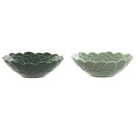 Bol Tropical DKD Home Decor Verde Verde Oscuro 18.4 x 6 x 18.4 cm (6 Unidades) Precio: 65.9449995402. SKU: B13M8X6Q75