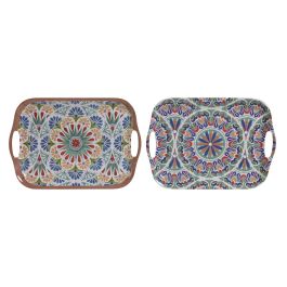 Bandeja Boho DKD Home Decor Multicolor 29 x 2.5 x 40.5 cm (6 Unidades) Precio: 33.2750003993. SKU: B135943L6K