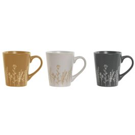 Mug Shabby DKD Home Decor Gris Mostaza 9 x 10.6 x 12.5 cm (6 Unidades) Precio: 22.49999961. SKU: B1E5ATHAR4