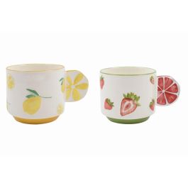 Mug Moderno DKD Home Decor Amarillo Rojo 9.3 x 7.7 x 12.6 cm (6 Unidades) Precio: 34.50000037. SKU: B15XKZDLGQ