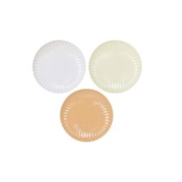 Plato Scandi DKD Home Decor Beige Blanco 26 x 3 x 26 cm (6 Unidades) Precio: 40.49999954. SKU: B1KF26SLYL