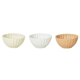 Bol Scandi DKD Home Decor Beige Blanco 14 x 7 x 14 cm (6 Unidades) Precio: 30.68999956. SKU: B16N554C8L