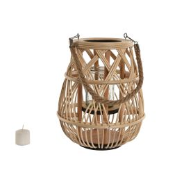 Portavela Balines DKD Home Decor Natural 23 x 29 x 23 cm (6 Unidades)