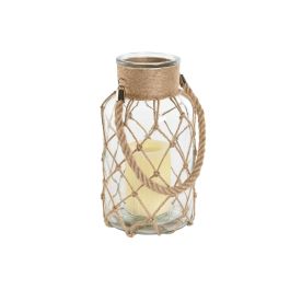 Portavela Mediterraneo DKD Home Decor Natural 15.5 x 26 x 15.5 cm (6 Unidades)