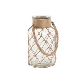 Portavela Mediterraneo DKD Home Decor Natural 15.5 x 26 x 15.5 cm (6 Unidades)