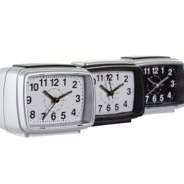 Reloj Despertador Vintage DKD Home Decor Negro Plateado 6 x 8 x 11 cm (6 Unidades)