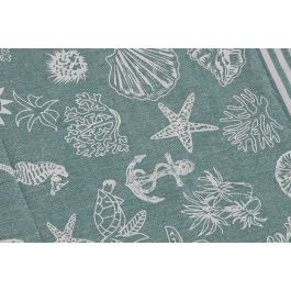 Toalla Atlantico DKD Home Decor Verde Azul 170 x 1 x 90 cm (6 Unidades)