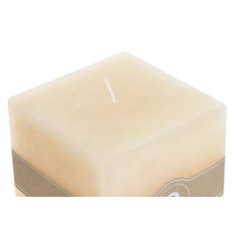 Vela Basicos DKD Home Decor Crema 10 x 10 x 10 cm (6 Unidades)