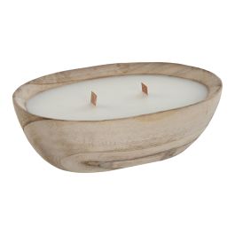 Vela Scandi DKD Home Decor Natural 14.8 x 7.4 x 23 cm (6 Unidades)