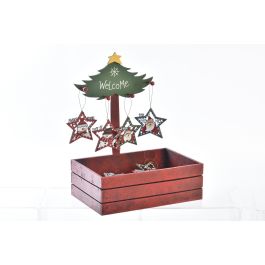 Decoracion Colgante Navidad Tradicional DKD Home Decor Rojo Verde 20 x 37.5 x 27 cm (72 Unidades)