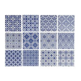 Posavasos Mediterraneo DKD Home Decor Azul Blanco 10.8 x 0.7 x 10.8 cm (72 Unidades) Precio: 149.78589981849998. SKU: B1EDADW45M