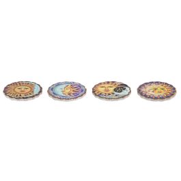 Posavasos Mediterraneo DKD Home Decor Multicolor 10.8 x 0.7 x 10.8 cm (72 Unidades)