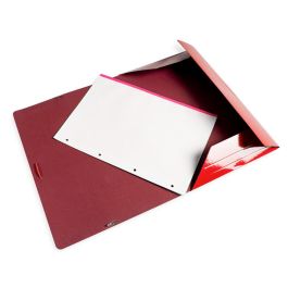 Carpeta Liderpapel Gomas Din A3 3 Solapas Carton Plastificado 800 gr Colores Surtidos 8 unidades