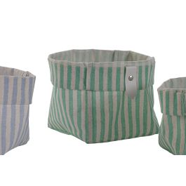 Cesta DKD Home Decor Naranja 14 x 14 x 14 cm Set de 3 (8 Unidades)